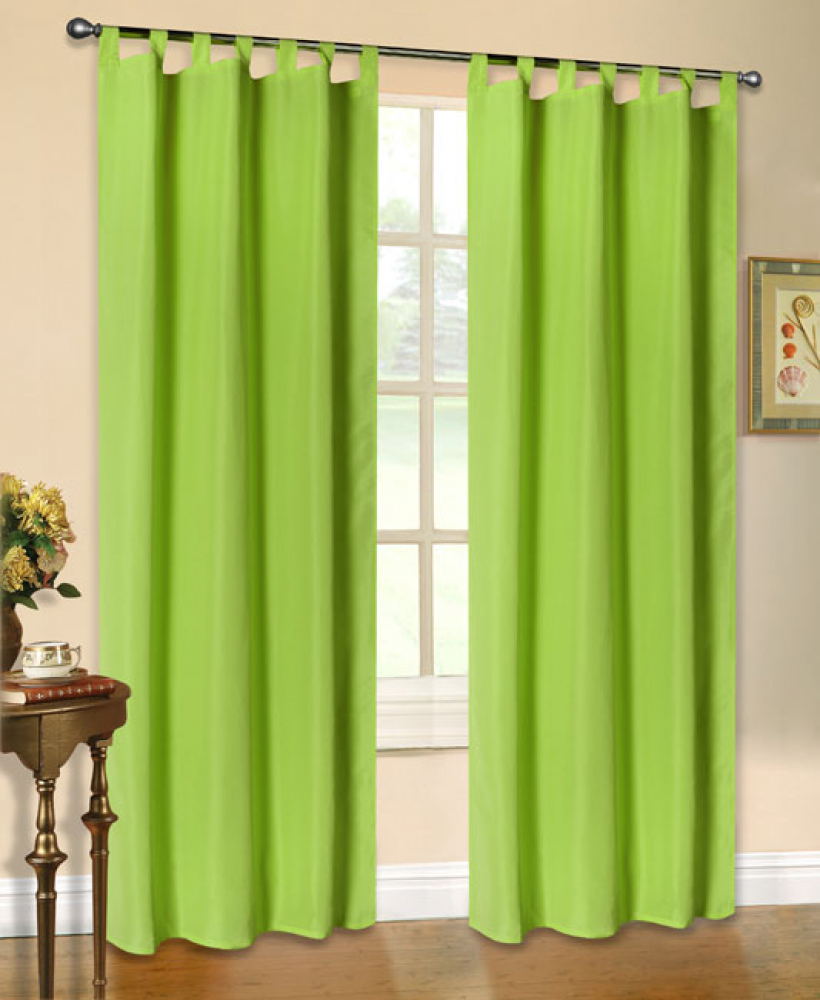 Vorhang blickdicht Schlaufenschal aus Microsatin Creme
